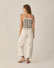 Load image into Gallery viewer, Natural Abstract Crochet Tank

