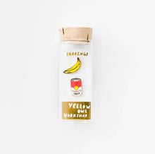Load image into Gallery viewer, Pop Art Banana &amp; Soup Earrings - Tigertree
