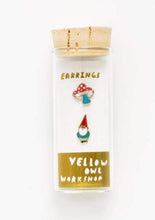 Load image into Gallery viewer, Gnome And Mushroom Earrings - Tigertree

