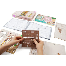 Load image into Gallery viewer, Miniature House Book Nook: Sakura Densya DIY Kit - Tigertree
